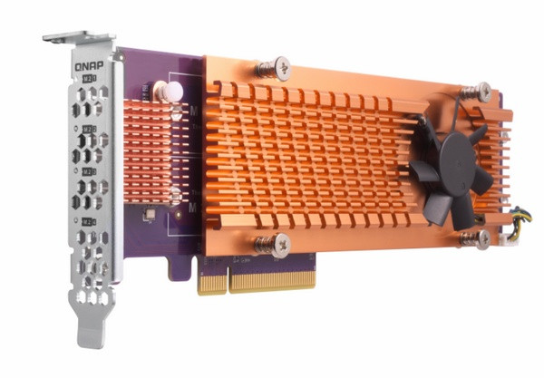 可扩展4路M.2 SSD：QNAP 威联通 发布 QM2 PCIE M.2 SSD系列 扩展卡