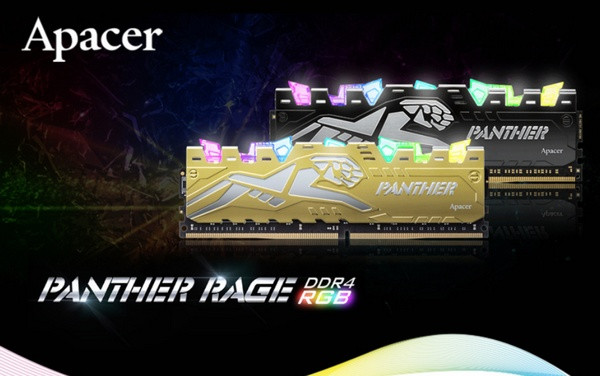 支持RGB幻彩：Apacer 宇瞻 推出 Panther RGB “黑豹”水晶灯条 内存