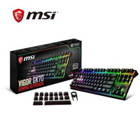 微星 MSI GK70 Cherry MX RGB机械轴 87键红轴 电竞吃鸡键盘