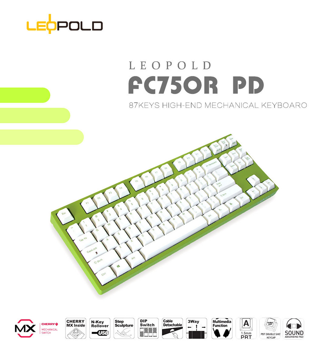 突然对复古的好感—LEOPOLD 利奥博德 FC750R PS 灰白版 机械键盘开箱