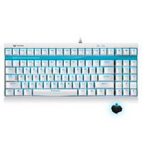 雷柏（Rapoo） V500S 背光游戏机械键盘 背光键盘 游戏键盘 电脑键盘 笔记本键盘 白色 青轴