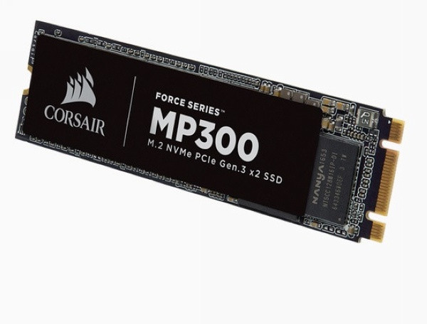采用3D TLC颗粒、走PCIe x2通道：CORSAIR 美商海盗船 发布 Force MP300 M.2 固态硬盘