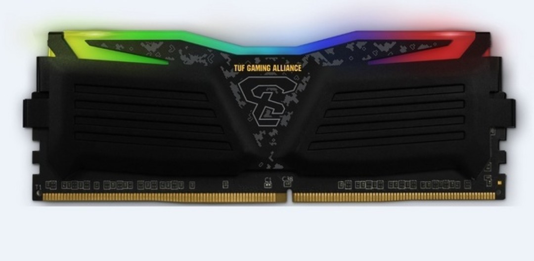 TUF迷彩元素装饰：GEIL 金邦 发布 Super Luce RGB SYNC TUF Gaming 定制版内存