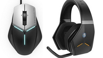 支持7.1虚拟环绕、15小时续航：ALIENWARE 外星人 发布 Wireless Headset无线耳机 和 新Alienware Elite 游戏鼠标