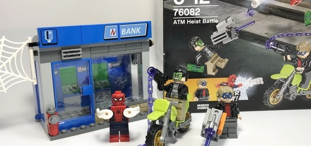 LEGO 乐高 76082 漫威超级英雄系列 蜘蛛侠ATM 劫案之战