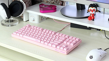 那些年摸过的外设 篇五：一样的配方，熟悉的味道—Akko 艾酷 x Ducky 3087 粉色侧刻机械键盘 开箱