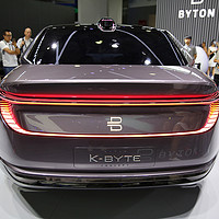 BYTON 拜腾 展示 K-Byte Concept 新款概念车，车身激光雷达系统惹眼