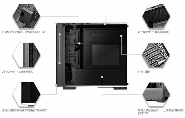 钢化玻璃、倒置结构：SILVER STONE 银欣 发布 Lucid LD01 机箱