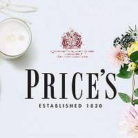 英国原产Price's香薰蜡烛空气香氛烛台天竺葵香 1个装
