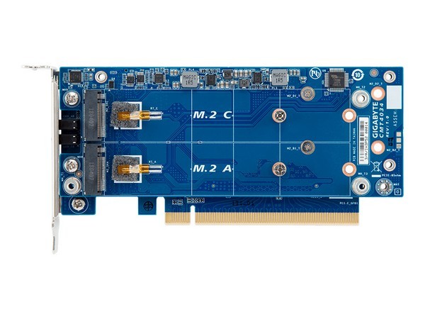 可扩展4路M.2 SSD：GIGABYTE 技嘉 发布 CMT4034 和 CMT4032 M.2扩展卡