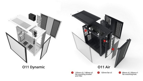 双舱结构、可扩展3路360mm水冷：LIANLI 联力 发布 PC-O11 AIR RGB 机箱