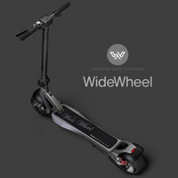 水星动力 widewheel电动滑板车可折叠成人代步车代驾两轮踏板锂电池双驱动弹簧减震滑板车 634wh双电机现货