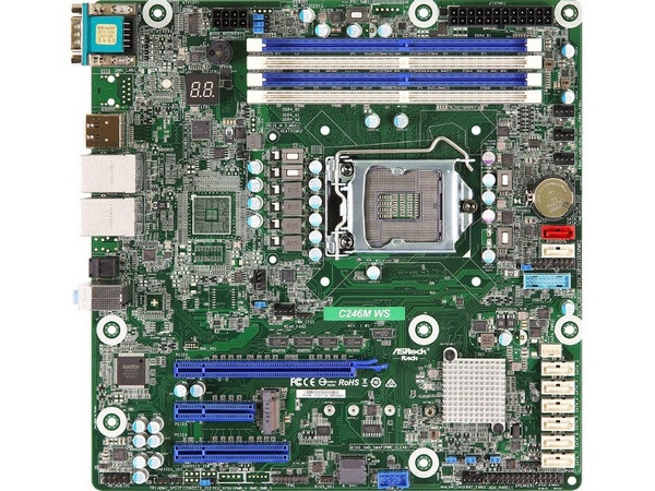 支持Xeon E-2100系列:ASRock 华擎 发布 C246M WS 主板