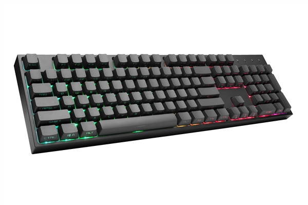 PBT侧刻键帽、RGB幻彩：COOLERMASTER 酷冷至尊 发布 CK372 RGB 机械键盘