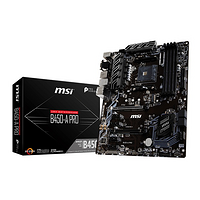 面向一般商用平台：msi 微星 发布 B450 Pro Series 三款主板新品