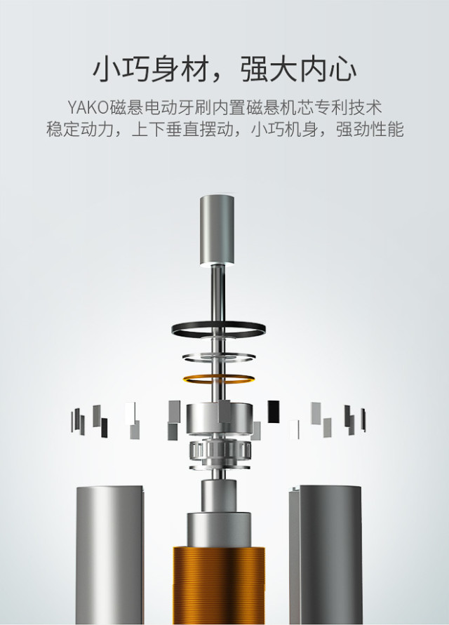【轻众测】YAKO 磁悬电动牙刷 O1