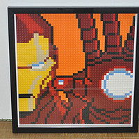 单反毁一生，LEGO穷三代 篇一百零六：LEGO 乐高 6250093 Iron Man Mosaic 钢铁侠马赛克画