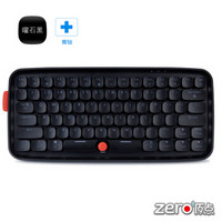 黑爵（AJAZZ） ZERO原点蓝牙无线机械键盘安卓苹果ipad手机平板电脑办公游戏 尊爵黑-青轴RGB