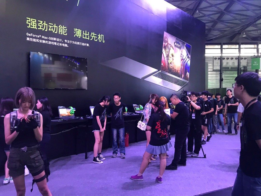 最酷显卡墙吸睛无数：NVIDIA 英伟达 ChinaJoy 2018现场报道