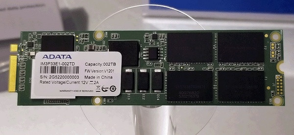 3200MB/s读取、NGSFF方案：ADATA 威刚 将发布 IM3P33EC M.3 SSD固态硬盘