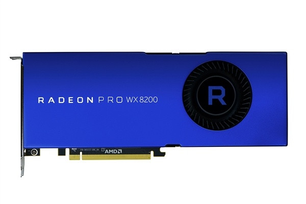 支持8K、半精度峰值21.6 TFLOPs：AMD 发布 Radeon Pro WX 8200 专业显卡