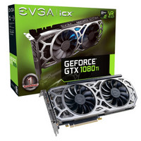 EVGA GTX1080Ti 11G SC2 ELITE GAMING iCX 1556-1670MHz/11000MHz 电脑吃鸡游戏独立显卡