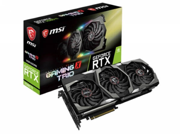 支持RGB幻彩同步：msi 微星 发布 RTX 2080/RTX 2080 Ti GAMING X TRIO和DUKE“暗黑龙爵”四款显卡