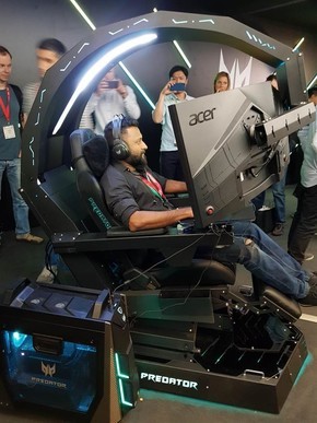至尊级享受、还能震动：acer 宏碁 发布 Predator Thronos “游戏舱”电竞椅
