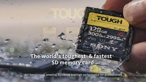 325MB/s读取：SONY 索尼 发布 Tough 系列 UHS-II SD 存储卡