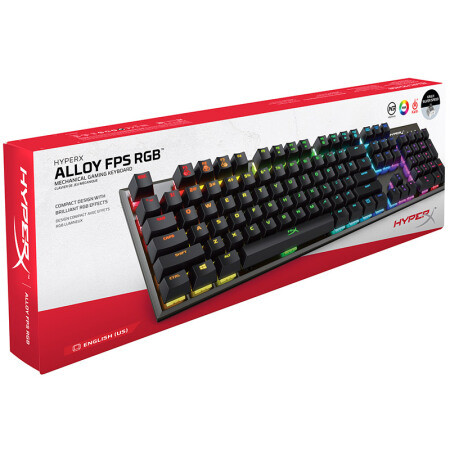 HYPERX 发售 阿洛伊 FPS RGB 凯华银轴 机械键盘