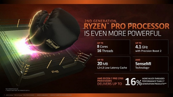 增强安全性、多核性能提升10%：AMD 发布 新一代 Ryzen PRO 系列 商务处理器