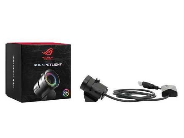 增添氛围感、RGB背光联动：ASUS 华硕 发布 ROG Spotlight 投射灯