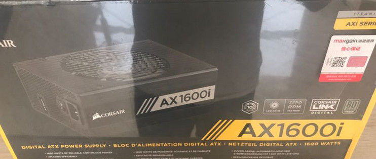 目前唯一GaN氮化镓消费级电源—CORSAIR 海盗船ax1600i 电源入手体验_