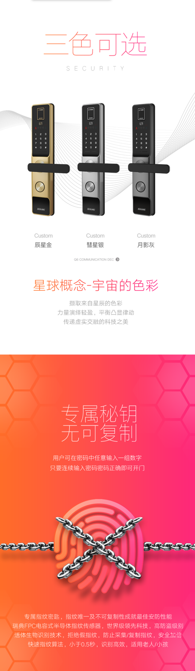 Schlage西勒奇 Q6系列 智能锁