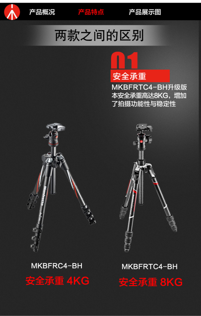 Befree Advanced碳纤维旋锁三脚架