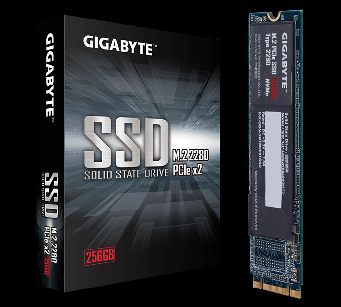 PCIE x2通道：GIGABYTE 技嘉 发布 NVMe M.2 SSD 固态硬盘