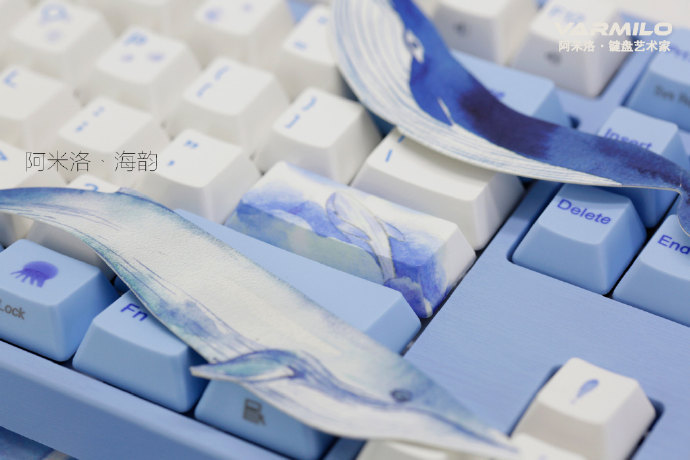 国产静电容新势力：Varmilo 阿米洛 发布 首款静电容轴体 海韵 机械键盘