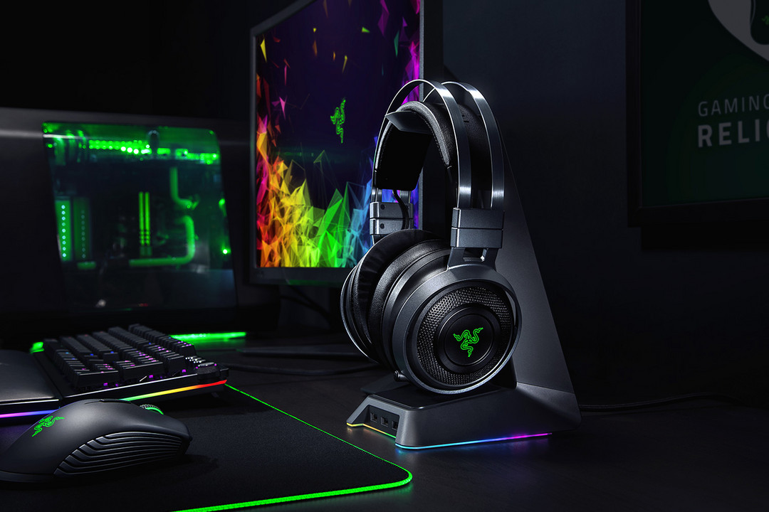 能震动的耳机：RAZER 雷蛇 推出 NARI 影鲛系列 无线游戏耳机