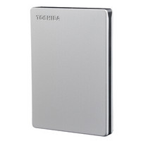 东芝（TOSHIBA）Canvio slim系列 2.5英寸移动硬盘（USB3.0）1TB（银色）