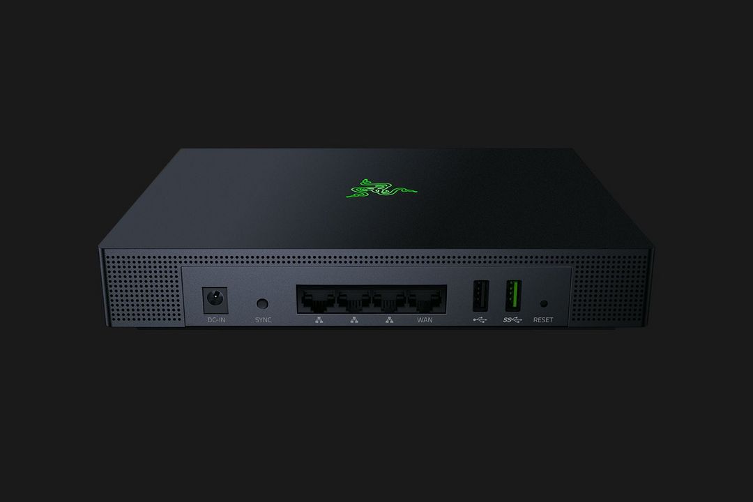支持MESH、自动切换优质信道：RAZER 雷蛇 Sila 精灵魔盒 AC3000 游戏无线路由器