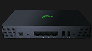 支持MESH、自动切换优质信道：RAZER 雷蛇 Sila 精灵魔盒 AC3000 游戏无线路由器