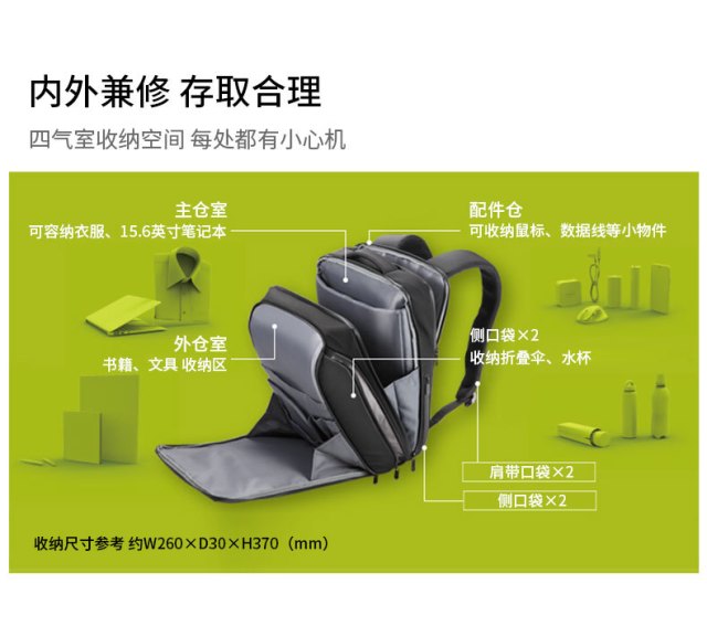 【轻众测】Elecom宜丽客 多功能数码收纳通勤背包