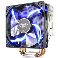 九州风神（DEEPCOOL） 玄冰400 CPU散热器（多平台/支持AM4/4热管/智能温控/发蓝光/12CM风扇/附带硅脂）