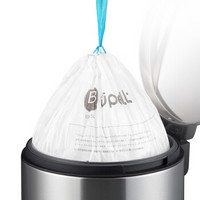 优百纳 手提束口垃圾袋 加厚抽带塑料袋自动收口中号 B系列 9L至15L适用 25个/卷
