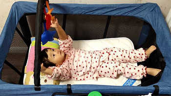 三个柚子多功能婴儿床1秒收放，游戏睡眠二合一，让你轻松带娃