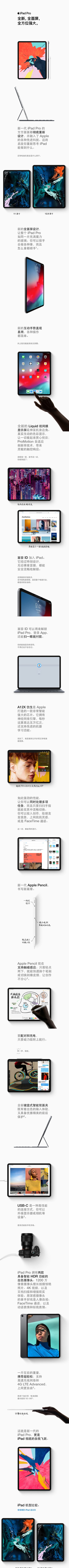Apple 苹果 2018款 iPad Pro 11英寸+Apple Pencil (第二代) 套装