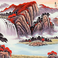 家居装饰画之山水画，这效果比文艺还文艺