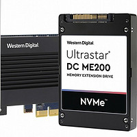 可扩展96TiB容量：WD 西部数据 发布 Ultrastar DC ME200 NVMe 内存硬盘