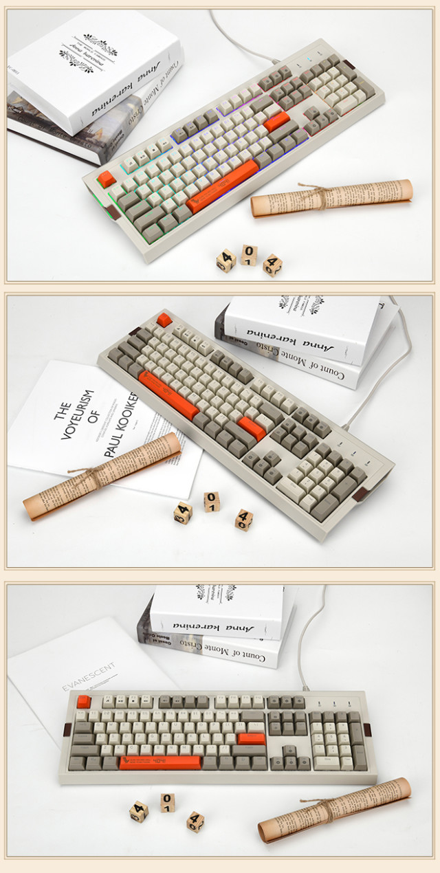 AJAZZ黑爵 AK510 复古球帽 机械键盘