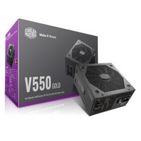 酷冷至尊（CoolerMaster）额定550W V550GOLD电源(80PLUS金牌/全模组/40%负载0噪音/加强显卡线缆/质保十年)